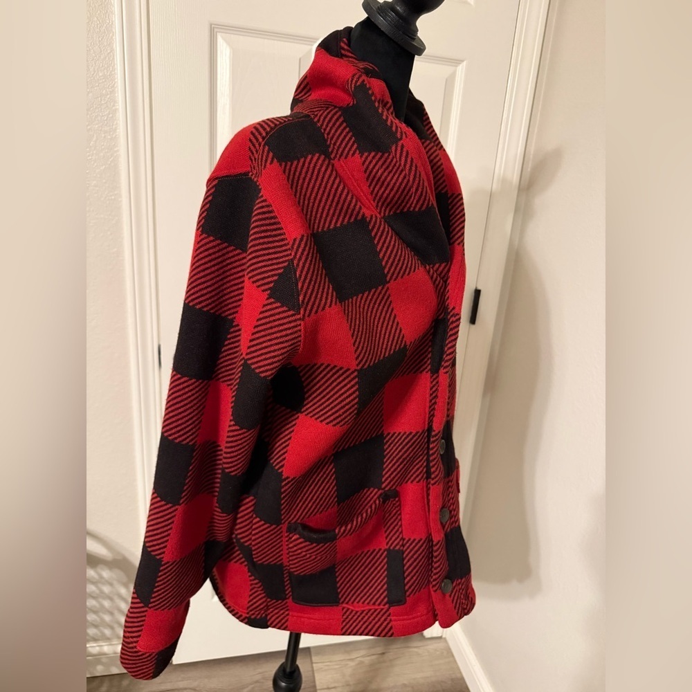 Levi's Trouss Buffalo Plaid Cardigan Sweater - Picture 6 of 7